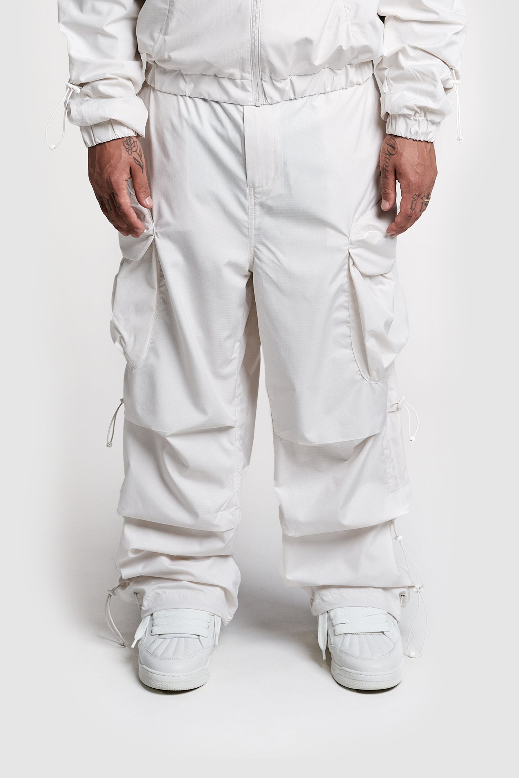 Parachute pants weiß Clearance